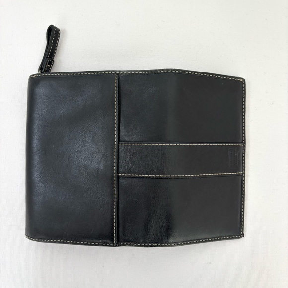 Coach Black Leather Wallet Bi Fold Coin Card Vintage Y2K - Picture 5 of 6